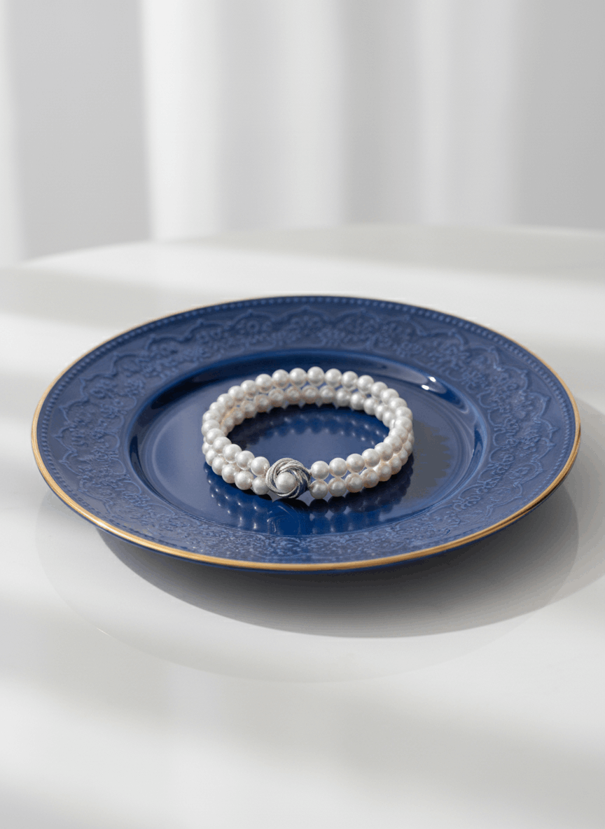 Sculpted Silver Pearl Statement Ring