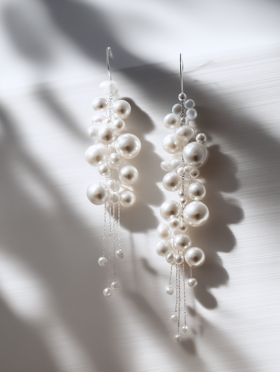 Cascade Pearl Chandelier Earrings